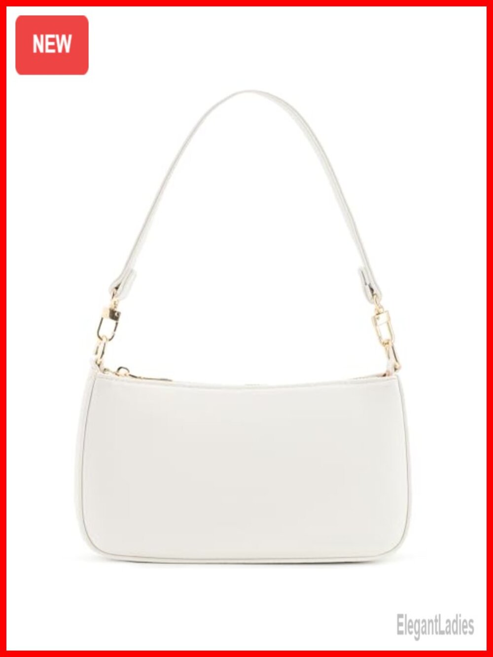 Vegan Leather Hobo Shoulder Bag with Adjustable Crossbody Strap